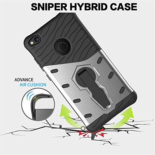 Funda Huawei P8 Lite 2017 Armadura Carcasa   Tarea Pesada  360 Grados de Rotaci  n Soporte de Combinaci  n a Prueba de Golpes  Protectora para Huawei  P8 Lite 2017  Azul 