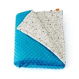 1buy3 MINKY Babydecke gefüttert |Plüschdecke |Krabbeldecke |Kuscheldecke 75 x 100 cm - 2