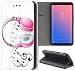 Produktbild Samsung Galaxy J7 2017 J730 Hülle Premium Smart Einseitig Flipcover Hülle Galaxy J7 2017 Flip Case Handyhülle Samsung J7 2017 Motiv (1565 Kopfhörer Pink Noten Musik)