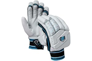 Gunn & Moore GM Cricket Batting Gloves | Diamond 404 | Ben Stokes Endorsed | Calf Leather Palm | Junior Youth & Adult Sizes Right or Left Handed | 1 Pair