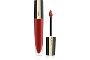 L'OREAL PARIS L'Oréal Paris Rouge Signature Matte Liquid Lipstick, Ultra-Matte Lip Stain, Up To 24 Hours of Colour, 115, I Am Worth It, 41 ml