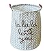 Produktbild ZREAL groß Baumwolle Storage Wäschesack Eimer Wasserdicht Bucket Organizer Tool grau