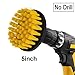 Produktbild Kingsea Drill Brush fliesenreiniger bürste Elektrisch,Power Scrub bürste bohrmaschine für Auto,Teppich, Badezimmer, Holzboden, Waschküche exc (5" Yellow) …