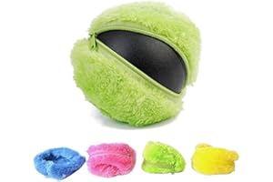 AOIXBCUROC Magic Roller Ball per cani, giocattoli interattivi per cani, giocattolo educativo in movimento con 4 coperture in tessuto, palla giocattolo elettrico per cuccioli e cani