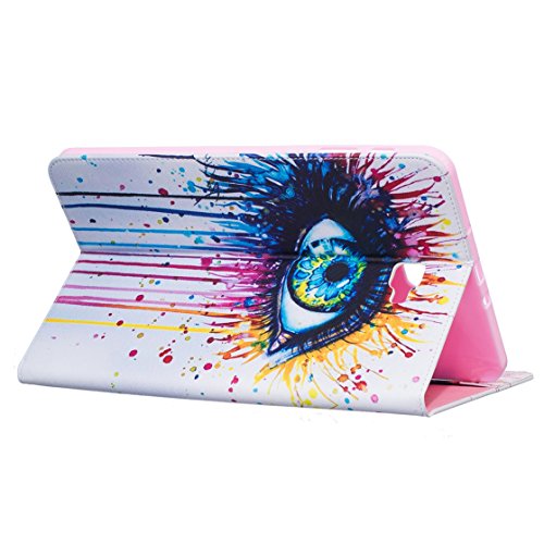 Romtronic Cute Colorful Flip Tasche PU Leder Abdeckung Stand Schutzhülle für Samsung Galaxy Tab A6 10.1 Pouces SM-T580 / SM-T585 + 1 x Schwarz Stylus (Design 03) - 4