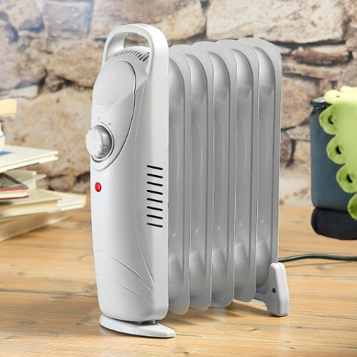 Sichler Haushaltsgeräte Mobile 600-Watt-Elektroheizung / Öl-Radiator-Heizkörper - 3