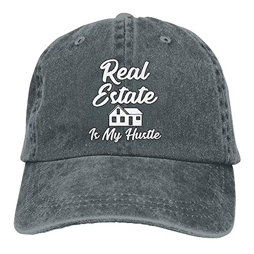 Preisvergleich Produktbild Hoklcvd Immobilien sind Meine Hektik lustige Grundstücksmakler Geschenk Unisex gewaschen Twill Baumwolle Baseball Cap Vintage verstellbaren Hut Design7
