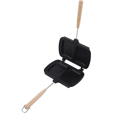 VERDANVERSE Doppelseitige Sandwichpfanne - Antihaft Grillpfanne Für Toast & Snacks