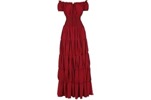 Aibaowedding Renaissance Kostüm Damen Mittelalter Chemise Bauernkleid Irisch Boho Lange Kleider