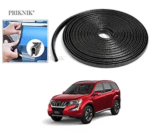 PRIKNIK Car U Shape Edge Trim Rubber Strip Seal Protector Car Door Edge Guards (16 ft/5 m, Black) Compatible with Mahindra XUV 500