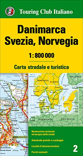 Danimarca, Svezia, Norvegia 1:800.000. Carta stradale e turistica. Ediz. multilingue Danimarca, Svezia, Norvegia 1:800.000. Carta stradale e turistica. Ediz. multilingue
