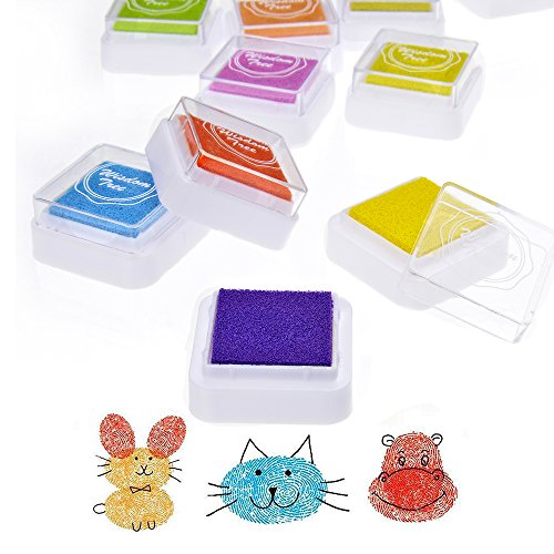 Sel Natural 24 Farben Stempelkissen Set für Tinte Pads Stempel Papier Handwerk Stoff, Fingerabdruck ,Scrapbook, Malerei - 2