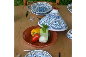 YODECO Service tajine assiettes creuses Bakir turquoise - 6 pers