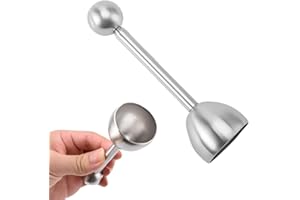 AAED Casse-coquilles en Acier Inoxydable, Coupe-Oeufs, Coupe-Peaux pour Oeufs durs ou à la Coque, séparateurs d'oeufs pour Oeufs durs et à la Coque, Casse-coquilles pour Oeufs de Cuisine