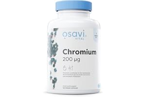 Osavi Chromium 200 µg – 120 Vegan Capsules | Highly Absorbable Chromium Picolinate | Clean Label | Vegan–Friendly