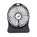 Produktbild LybCvad Mini Lüfter Büro-USB-Portable-Portable-Cute-Fan 7W Wind Ventilator hohe Leistung 140 * 106 * 42mm, schwarz