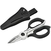 WOLFPACK LINEA PROFESIONAL Electrician Scissors 155 mm. TPR Plus No Tension Handle, Stainless Steel Blades, Ergonomic, Scisso