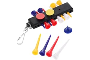 Clenp Tees De Golf, 1 Jeu De Porte-clés De Support De Té De Golf en Plastique avec 3 Accessoires