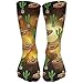Produktbild Mexican Sombrero Hat Cactus Pattern Unisex Novelty Crew Socks Ankle Dress Socks Fits Shoe Size 6-10