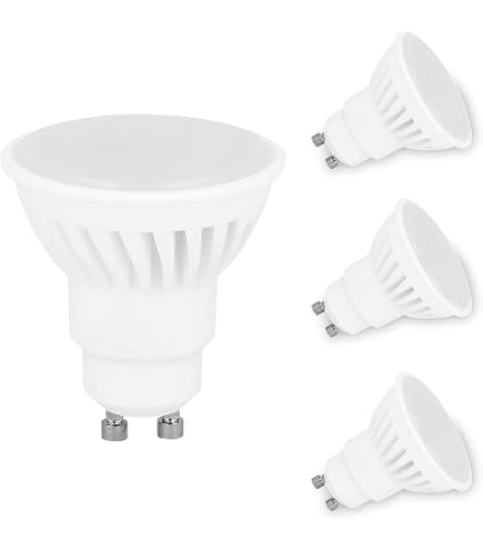 LEDYA Lampadine LED GU10 5W Bianco Freddo 6000K - Confezione Da 10, 400 Lumen, Sostitutive Alogene 40W, Angolo 120°