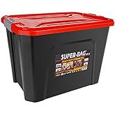 RENKLİ KAPAK YOK 60 Litre Superbag Saklama Kutusu SİYAH KAPAKLI Rankli Kapak Bitti 60 LT