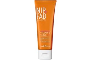 ‎NIP+FAB Nip + Fab Vitamin C Fix | Gesichtspeeling mit Vitamin C | Kokosnussöl | Kaffeesamen | Reinigendes Gesichtspeeling | Aufgehellte Haut | Geglättete Fältchen | 75 ml