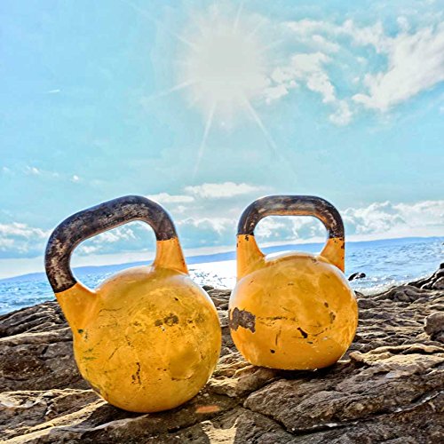KettleBell »Kolossos« Kugelhantel 2kg bis 20 kg / Handgewicht 100% Eisen mit Vinyloberfläche / High Performance Studio-Qualität ideal Krafttraining, Gymnastik und Heimtraining! 2kg 3kg 4kg 5kg 6kg 8kg 10kg 12kg 15kg 20kg – Rundgewicht einsetzbar beim Functional-Training & CrossFit / innovative Gusstechnik für bessere Rutschfestigkeit am Griff. Dank der Vinyloberfläche gute Dämpfung bei absetzen der Gewichte - 5