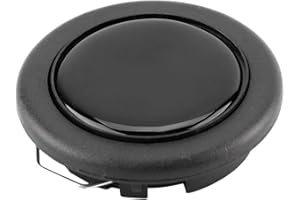 GTTCCG Botón de bocina, botón de bocina de volante de coche modificado universal negro