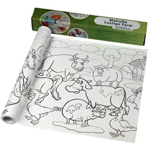2x 4m lange Malrolle Farm/Unterwasserwelt selbstklebend Kindergeburtstag lustig - 2