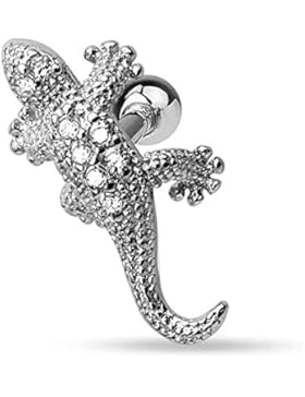 KULTPIERCING - Helix Piercing Tragus Ohrpiercing Paved Lizard