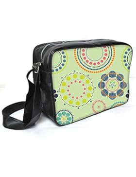 Snoogg Dunkle Farbe Muster Leder Unisex Messenger Bag für College Schule täglichen Gebrauch Tasche Material PU