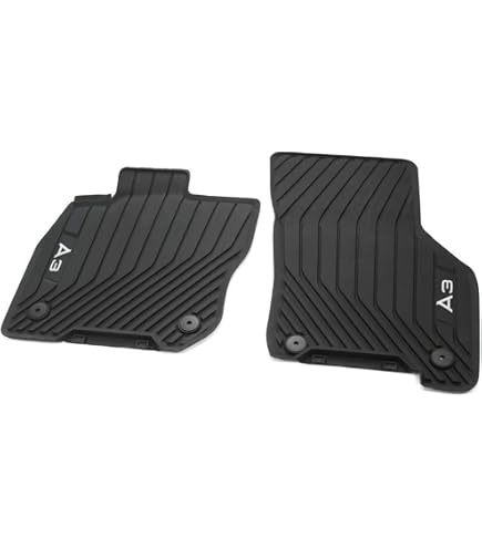 Audi Tappetini Anteriori In Gomma Originali Q3 (2012-2015) - Set 2 Pezzi Neri, Codice 8U1061501041 - 3