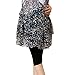 Liang Rou Maternity Elastane Adjust Waistband Cropped Leggings Lace Trim Color Black