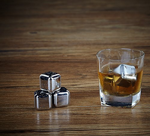 Whiskey Steine – Daffodil MIC108 – 8 wiederverwendbare Eiswürfel aus Edelstahl - 6