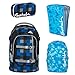 Produktbild satch Pack Airtwist 4-teiliges Set Rucksack, Schlamperbox, Triple Flex & Regenhaube blau