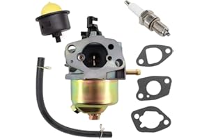 AISEN Vergaser mit Dichtung Zündkerze für Fuxtec Hecht Einhell Rotenbach Scheppach Arebos Brast Güde und andere Rasenmäher