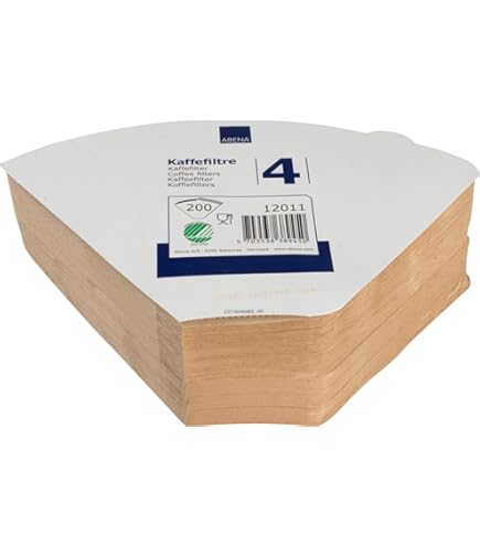 EDESIA ESPRESS - Papieren koffiefilters - ongebleekt - maat 4-500 stuks