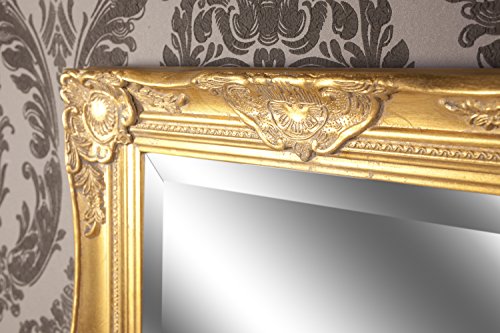 Spiegel Wandspiegel Lara antik gold Barock 65 x 50 cm - 5