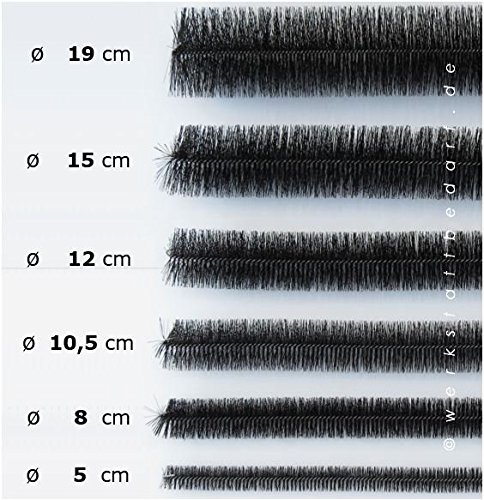 Dachrinnenbürste 10 Meter Ø 15cm, inkl. 6 Sicherungsklammern gegen Sturm und Wind - 7