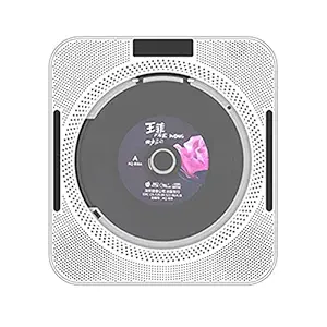 Decdeal YHS-08C Portable CD Player Wall Mountable CD Music PlayerRemote Control FM Radio HiFi Speaker with USB 3.5mm LED Screen