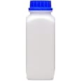 10 bottiglie di plastica da 1.000 ml angolari in HDPE con