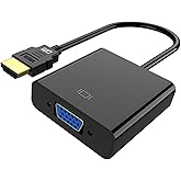 DM CHB020 HDMI to VGA Female Converter Adapter Black