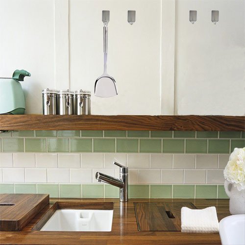 Selbstklebend Haken, Ishua 8 Stück Wasserdicht 304 Edelstahl 3M Badezimmer Handtuchhake Handtuch Kleiderhaken stick-up Schiene Aufbewahrung Kleiderbügel Racks Wand Haken für Küche Bad - 6