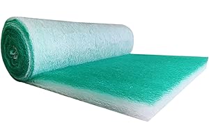 DRISSA lackierkabinen filter, Booth Luft Filter Material, Lackierkabinen-Auspufffilter, Filterrollen für Lackierkabinen, Bodenfilter für Lackierkabinen(Size:2.62x65.6ft(0.8x20m),Color:Thickness: 80mm)