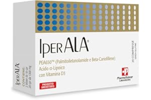 P PHARMASUISSE LABORATORIES IperAla® Integratore Alimentare antiossidante per la funzionalità del sistema nervoso - A base di PEA650™, Acido Alfa-Lipoico e Vitamina D3-20 compresse