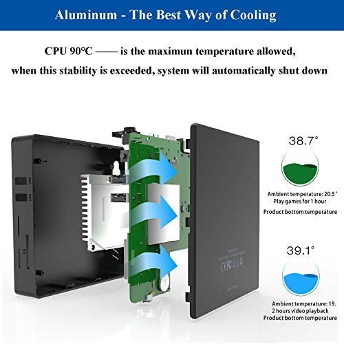 Z83F Fanless Mini PC Windows 10 pro, Intel Small Mini Desktop Computer Cherry Trail x5-Z8350 (up to 1.92 GHz) HD… - Image 8