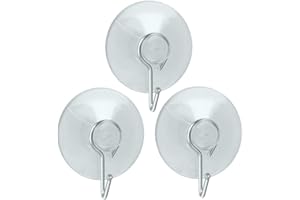 Metaltex 295003 – Lot de 3 Crochets à Ventouse