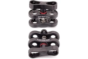 CLAMP CLIP BLOCCA SFERE BRACCI FOTOGRAFIA SUBACQUEA CONFEZIONE 2 PEZZI FLEX-ARM CP45EVO2PZ