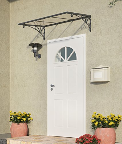 Palram Venus ™ 1350 Sonnensegel transparent – langlebig Tür Vordach, - 5