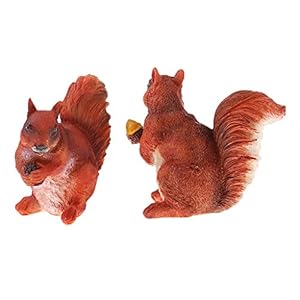 PETSOLA Ornamento di Scoiattolo Statua in Miniatura di Resina Animale da Giardino di PETSOLA PETSOLA Ornamento di Scoiattolo Statua in Miniatura di Resina Animale da Giardino di - immagine 4